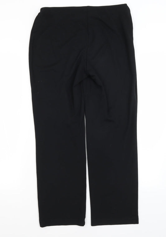 M&S Womens Black Trousers Size 10 L26 in