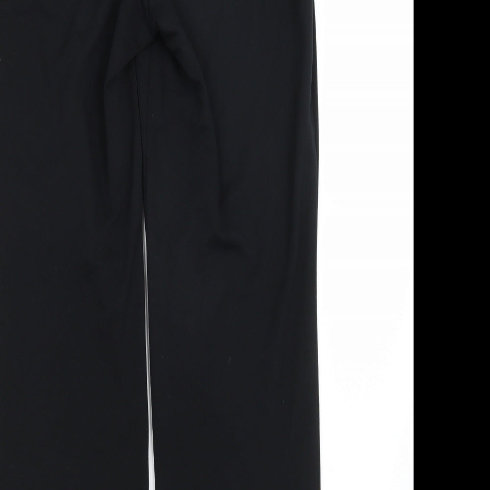 M&S Womens Black Trousers Size 10 L26 in
