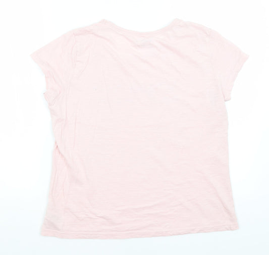 F&F Womens Pink Basic T-Shirt Size 12 - Weekends & Wine