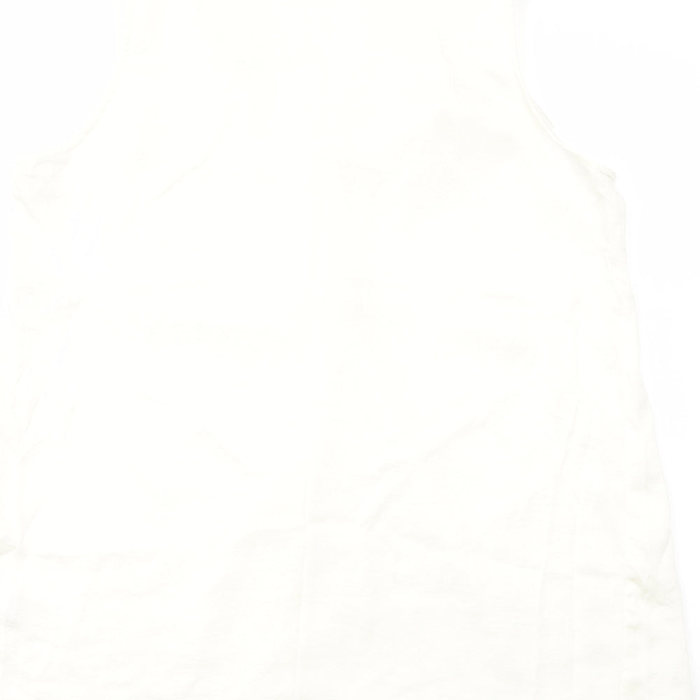 Womens UK Size 14 NEXT Ivory Basic Blouse
