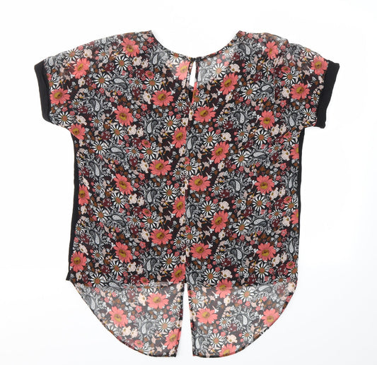 F&F Womens Multicoloured Floral Basic Blouse Size 12