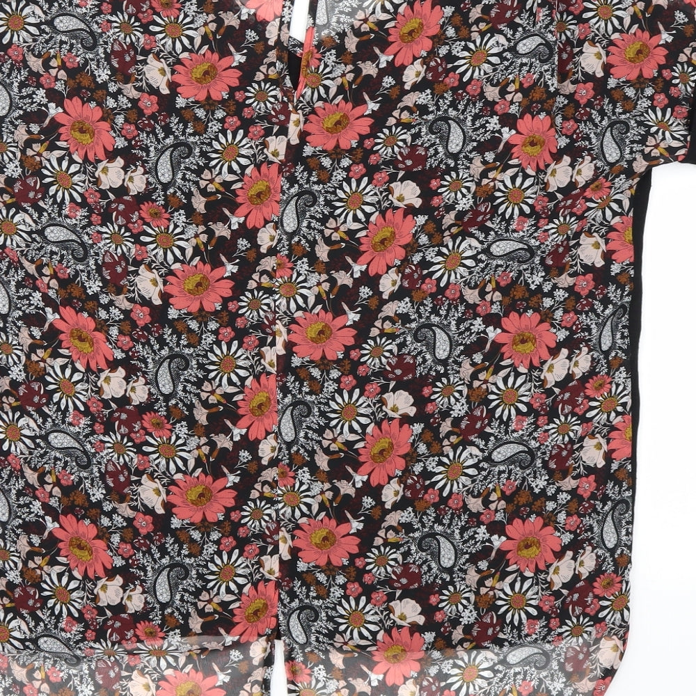 F&F Womens Multicoloured Floral Basic Blouse Size 12