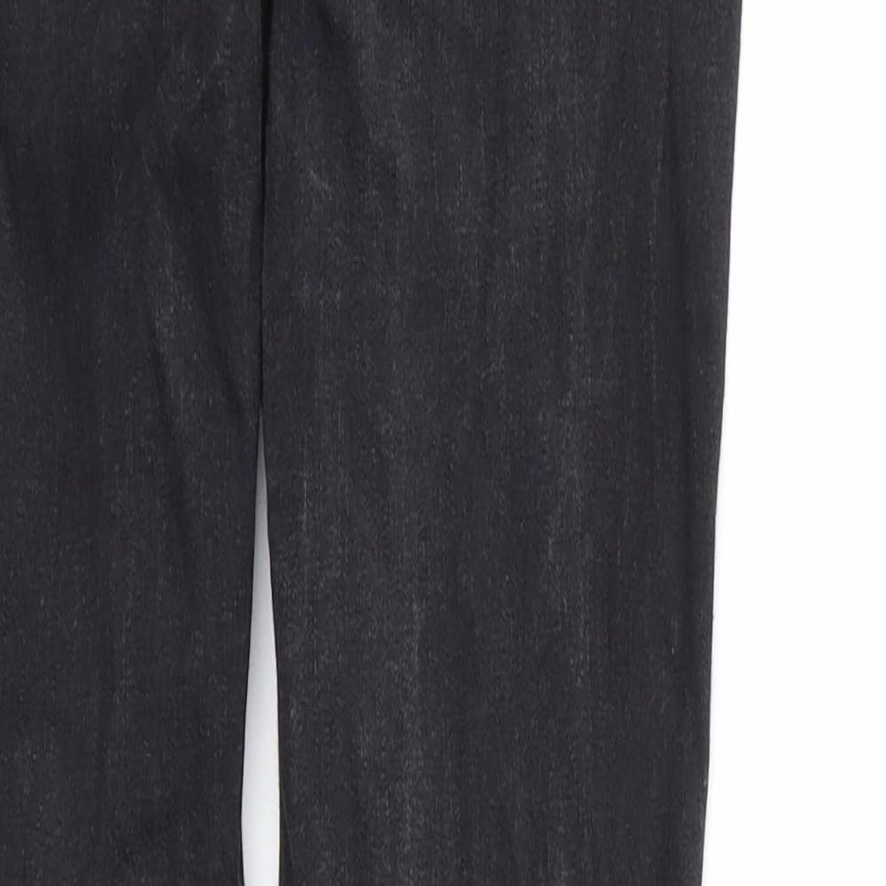 Brand and care label for Oasis women’s black skinny jeans, size UK 8, 29-inch leg