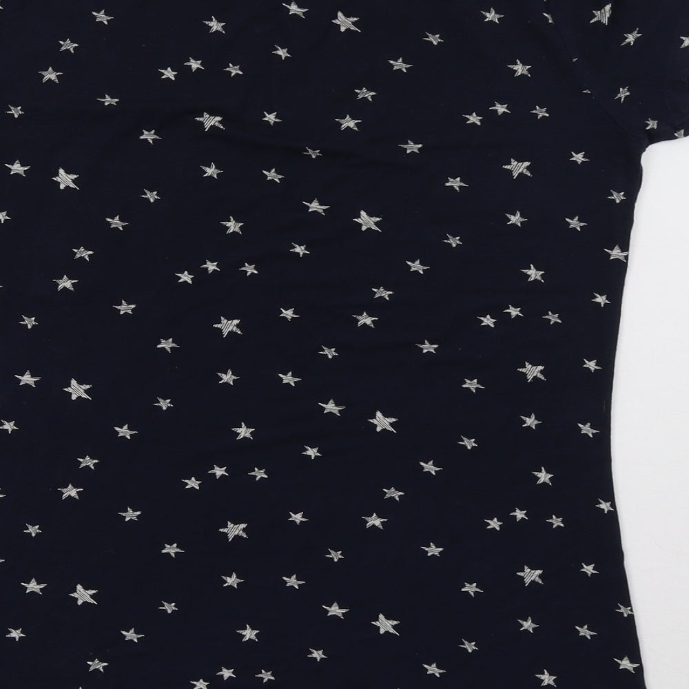 Marks and Spencer Womens Blue Polka Dot Pyjama Top Size 12
