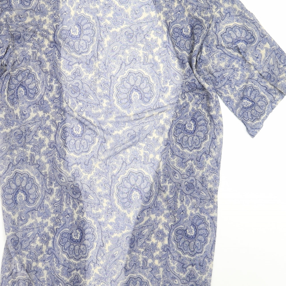 Primark Womens Blue Paisley Cardigan Jumper Size S