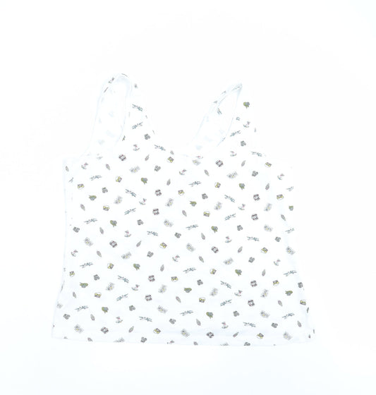 Primark Womens White Basic Tank Size L - vacation mode