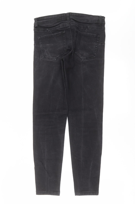 Primark Womens Grey Denim Skinny Jeans Size 10 L27 in