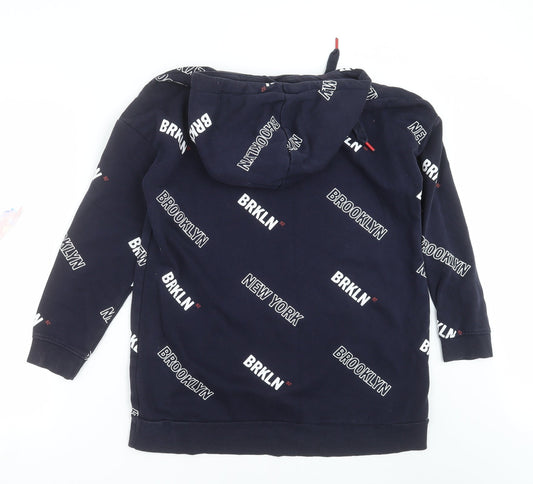 Womens UK Size M Divided by H&M Blue Pullover Hoodie