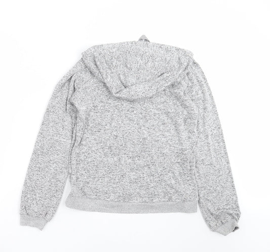 Womens UK Size S NEXT Grey Pullover Hoodie