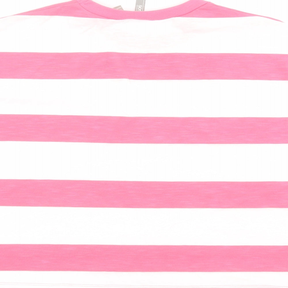 Womens UK Size 8 ASOS Pink Basic T-Shirt