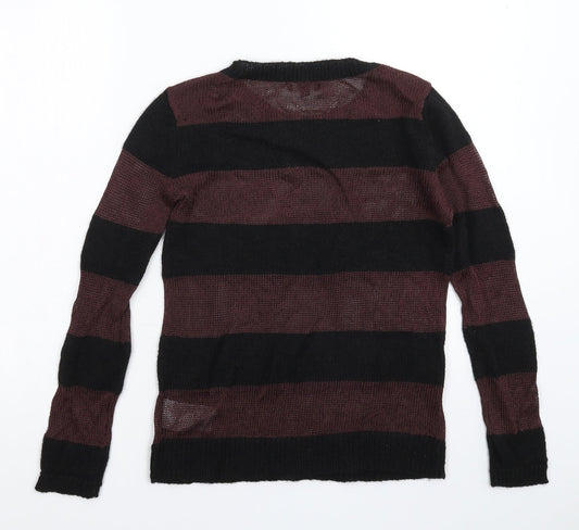 Gap Womens Multicoloured Striped Knit Pullover Jumper Size S