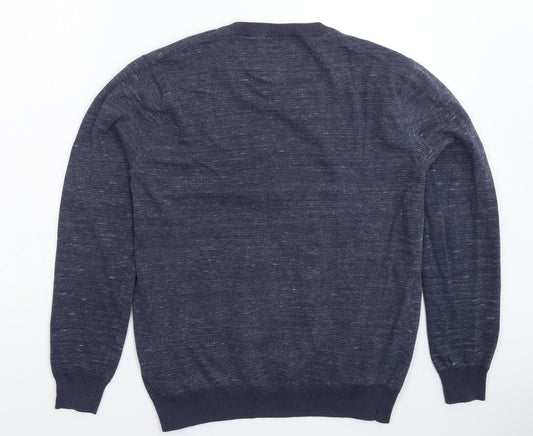 NEXT Mens Blue Knit Pullover Jumper Size M