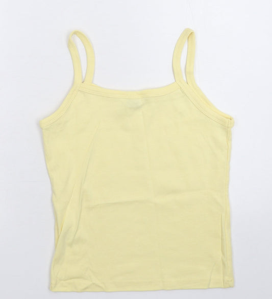 E-vie Womens Yellow Basic Tank Size 12