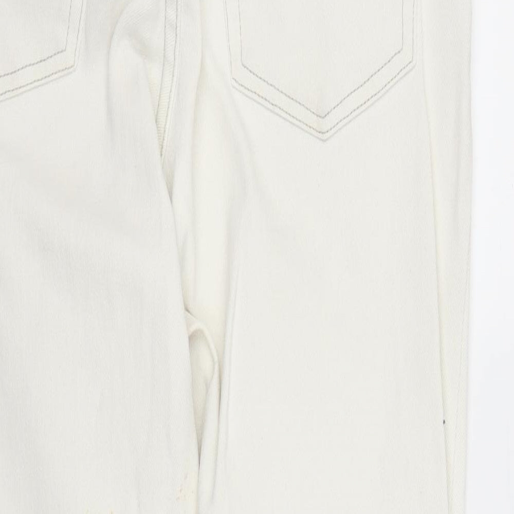 Joie De Vivre Womens White Denim Straight Jeans Size 30 in L27 in