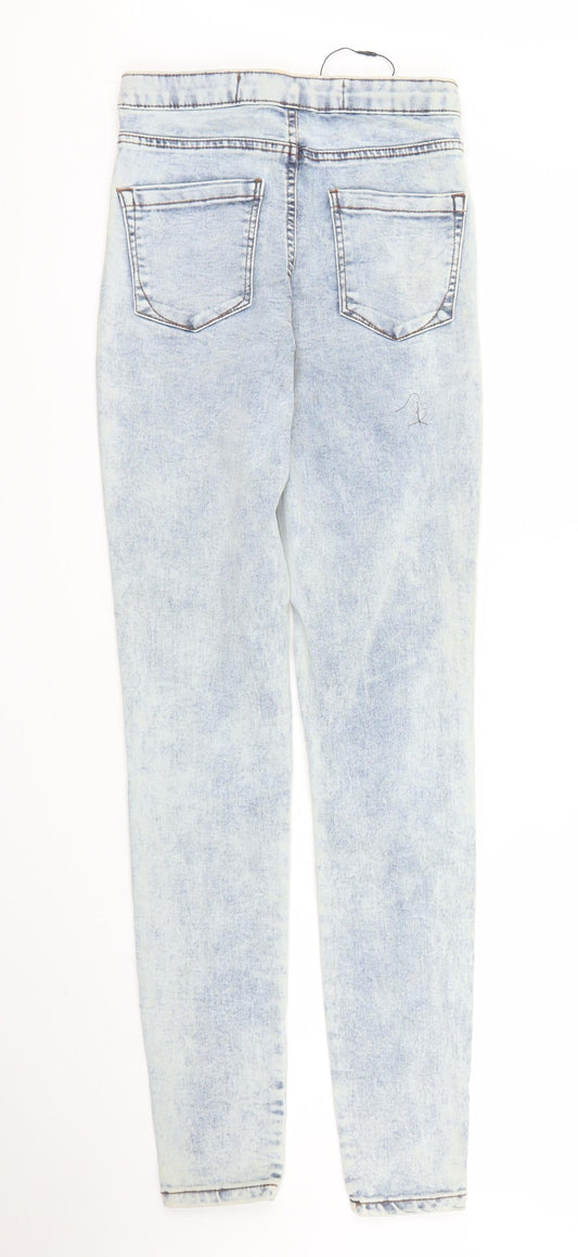 Primark Womens Blue Denim Skinny Jeans Size 8 L29 in
