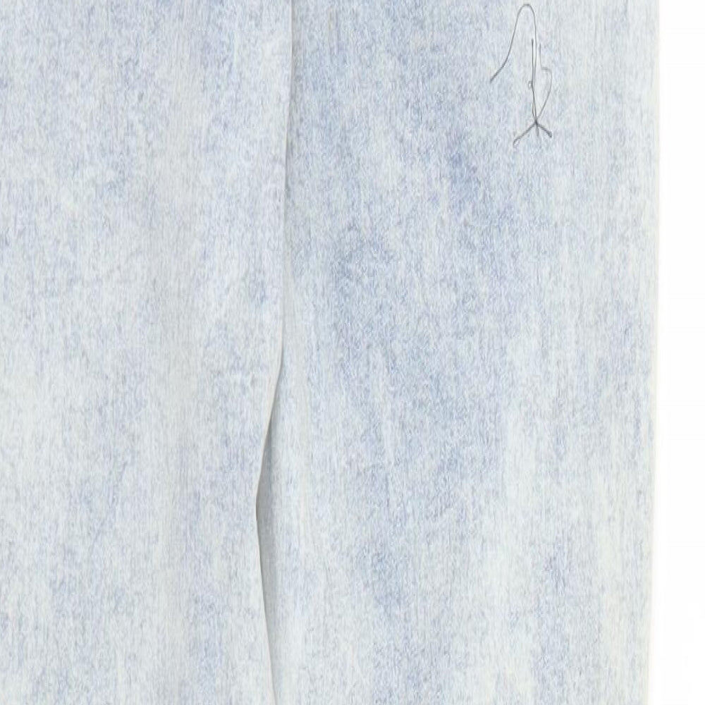 Brand and care label for Primark women’s blue denim skinny jeans, size UK 8, 29-inch leg