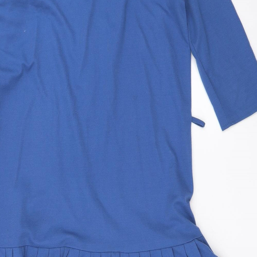 Preworn Womens Blue Fit & Flare Size 12