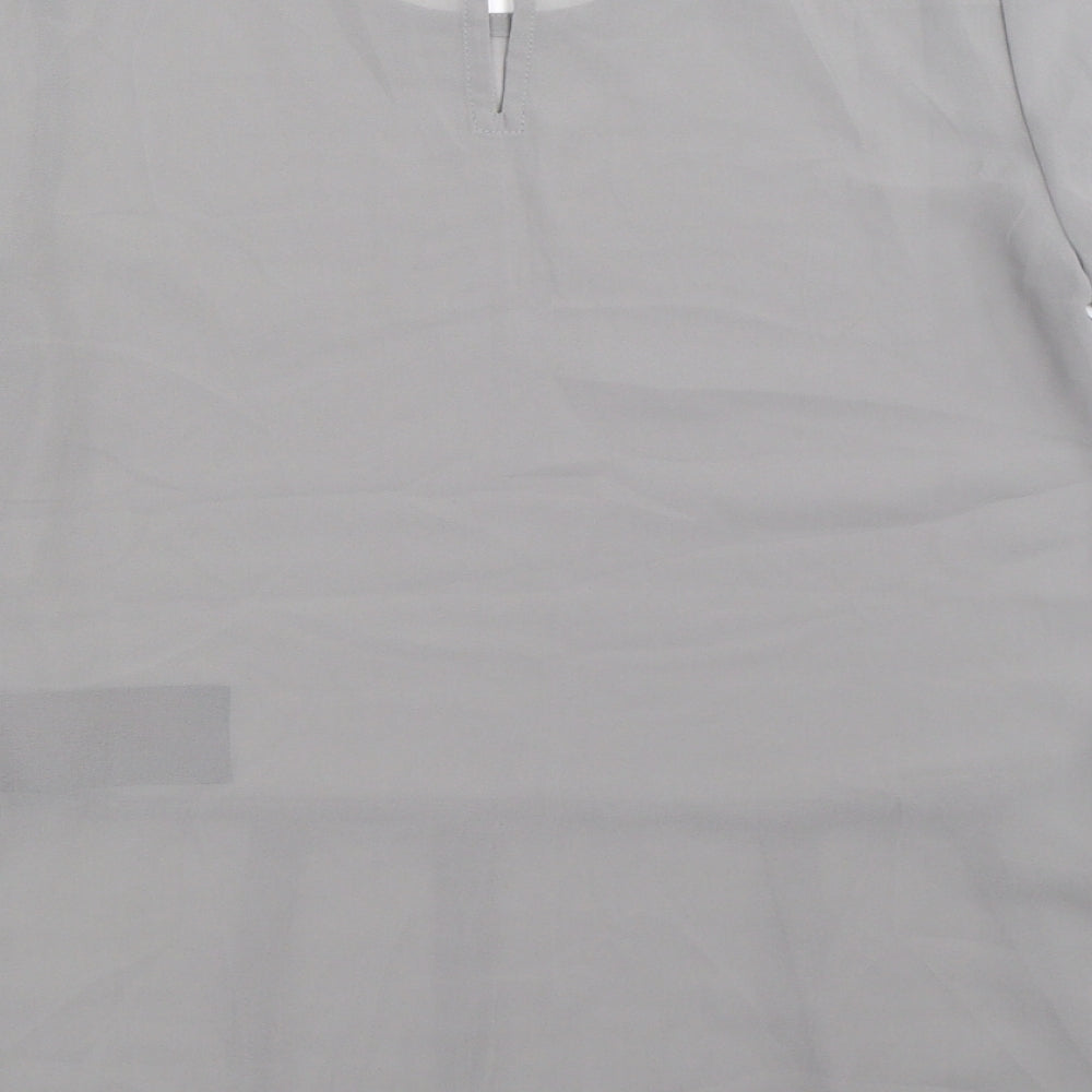 Womens UK Size XS Vera Moda Grey Basic Blouse
