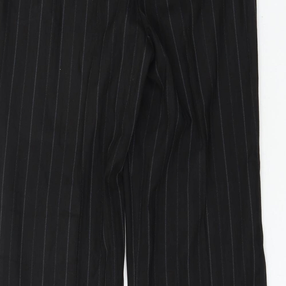 Womens UK Size 10 Wallis Regular Fit Black Trousers