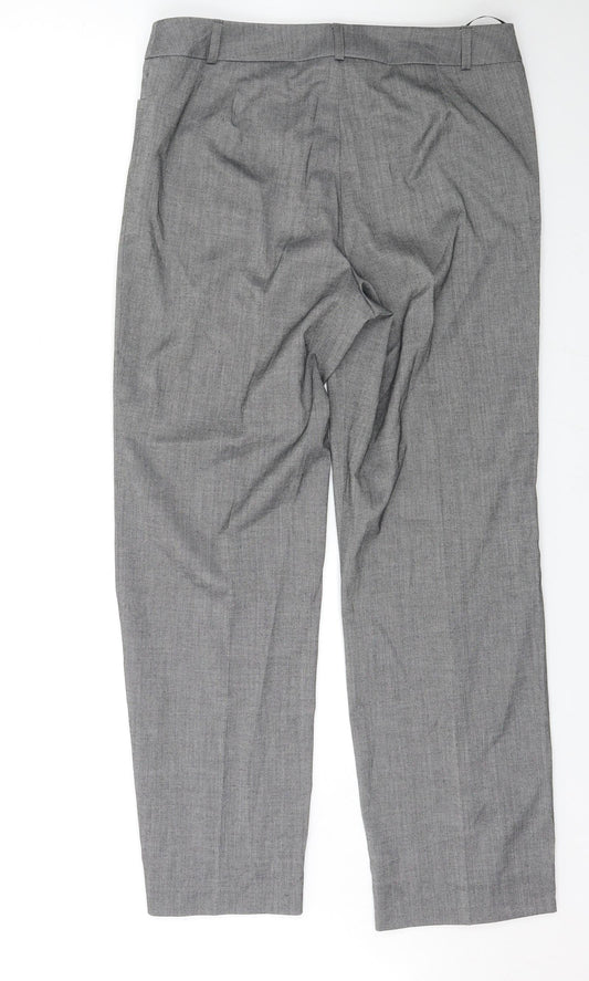 Bexleys Womens Grey Trousers Size 14 L28 in