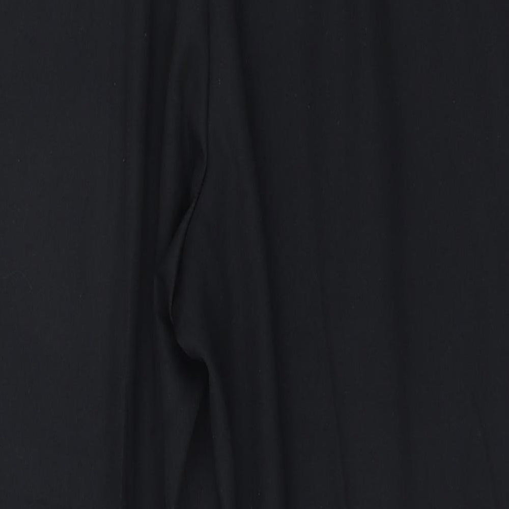 Womens UK Size 14 BHS Regular Fit Black Trousers