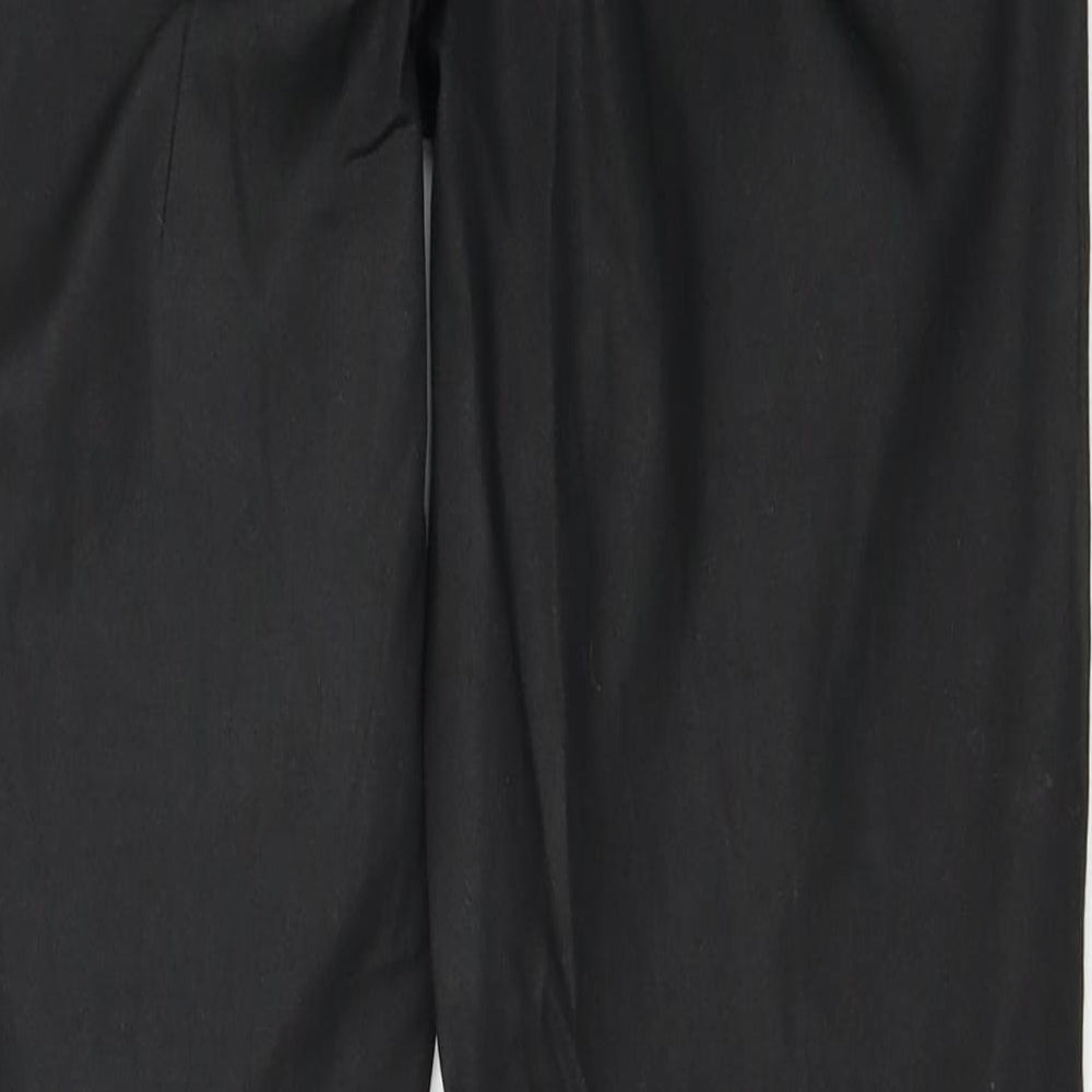 Womens UK Size 10 Topshop Regular Fit Black Trousers