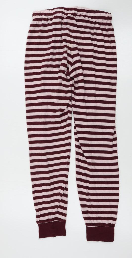 love to lounge Womens Brown Striped Sweatpants Trousers Size XS L24 in