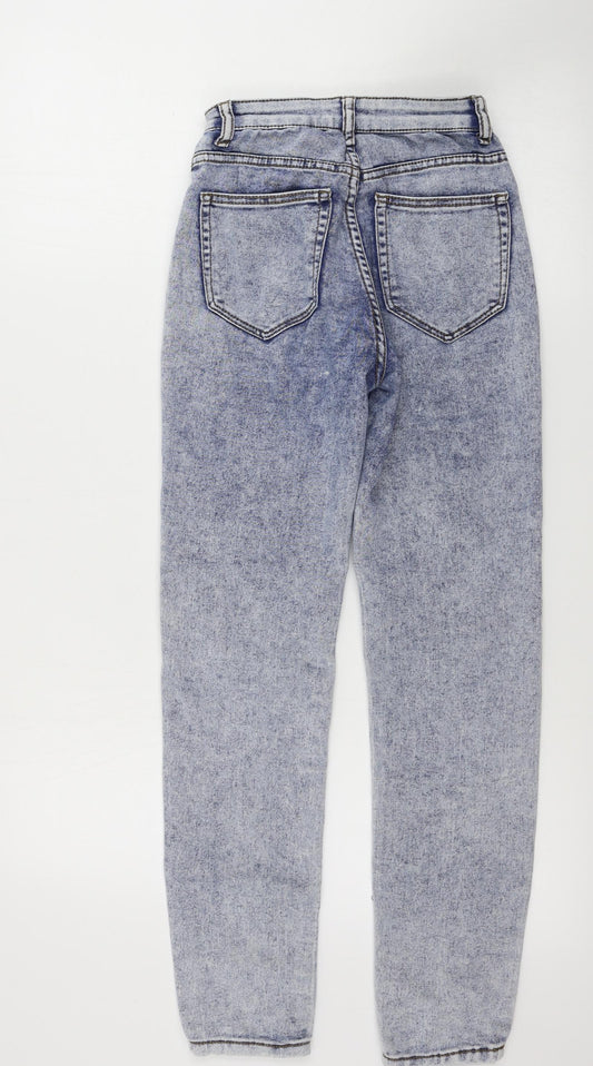 Pull&Bear Womens Blue Skinny Jeans Size 24 in L23 in
