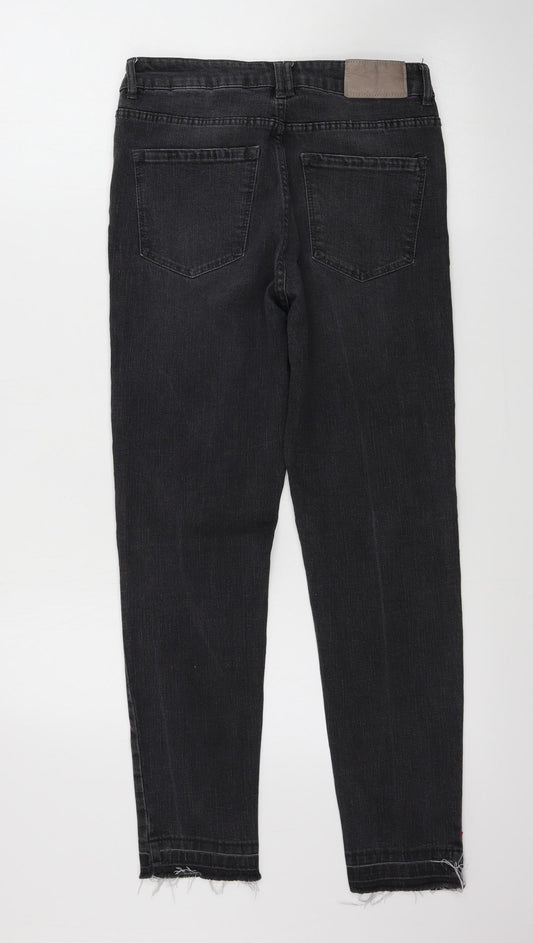 Pull&Bear Womens Grey Skinny Jeans Size 28 in L24 in