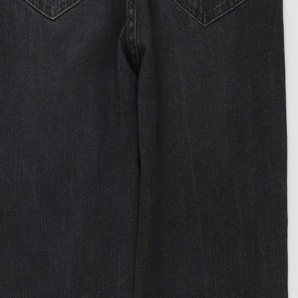 Brand and care label for Pull&Bear women’s grey skinny jeans, size UK 28, in, 24-inch leg