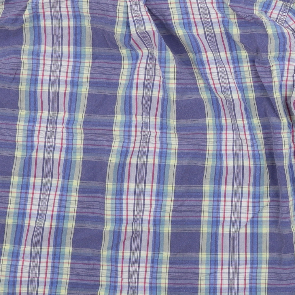 US Polo Assn. Mens Blue Check Button-Up Size M