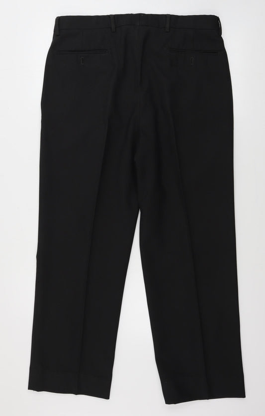 Covington Mens Black Trousers Size 34 in L30 in