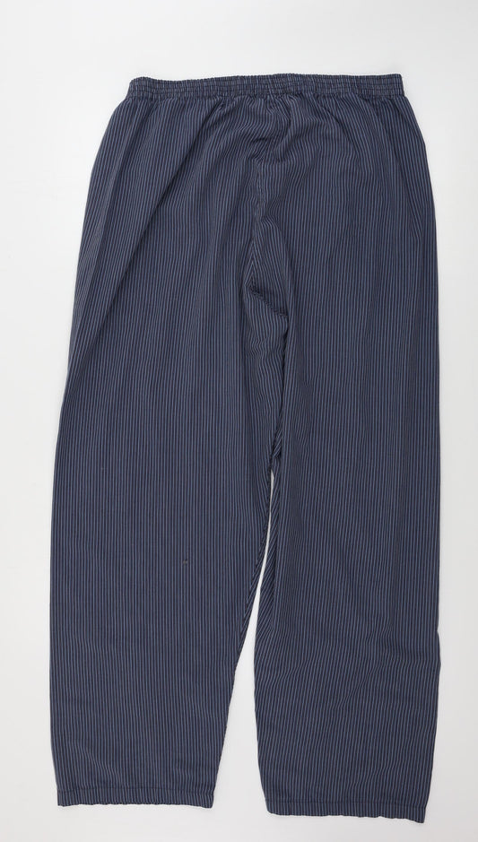 Debenhams Mens Grey Striped Trousers Size L L28 in