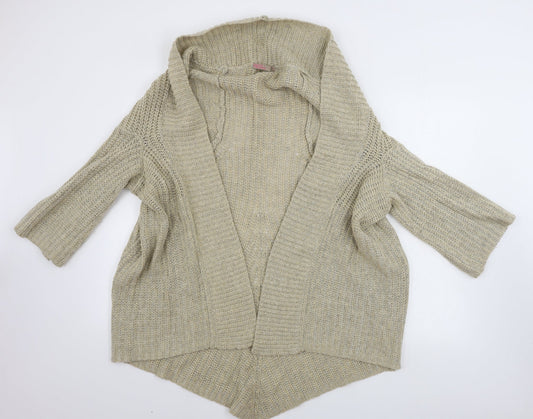Womens UK Size L Saint Tropez Beige Cardigan Jumper