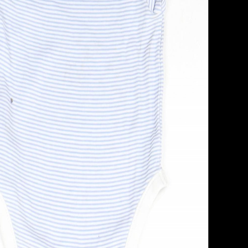 Nutmeg Baby Blue Striped Babygrow One-Piece Size 6-9 Months