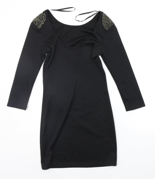 Additional front view of Atmosphere women’s black a-line, size UK 8