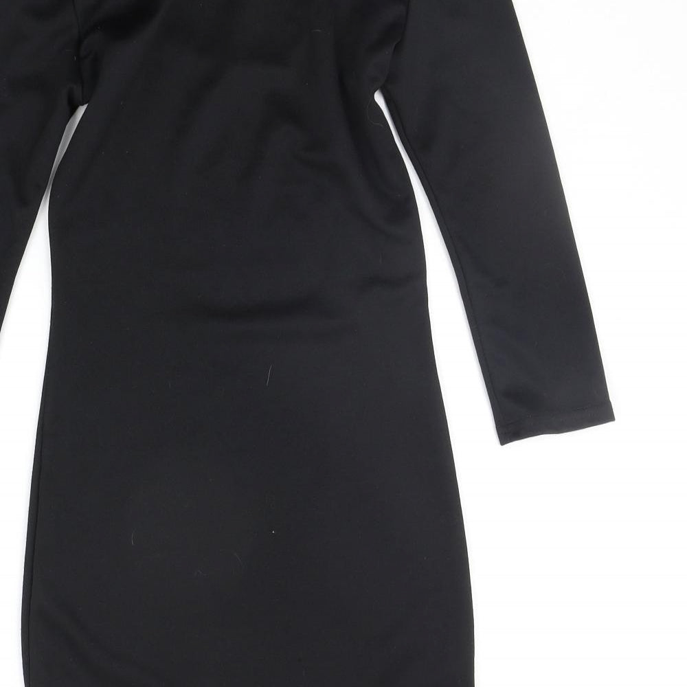 Atmosphere Womens Black A-Line Size 8