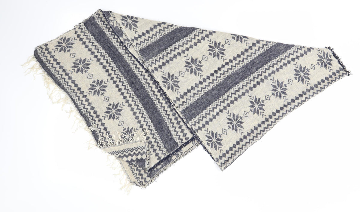 Front view of Preworn unisex multicoloured scarf