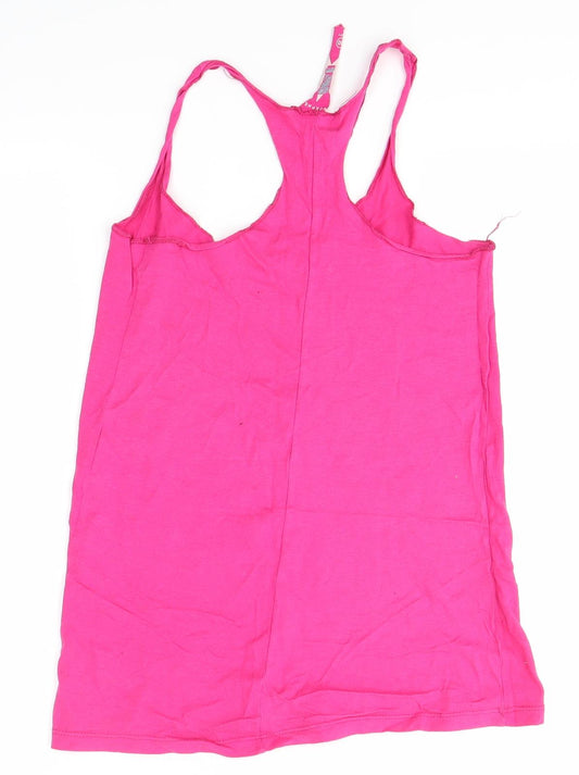 Primark Womens Pink Basic Tank Size 12
