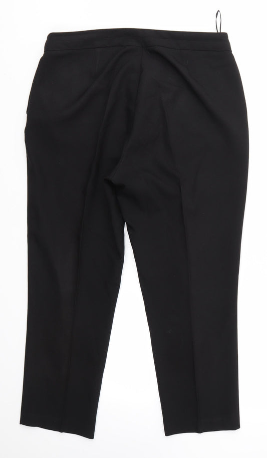 Bonmarché Womens Black Dress Pants Trousers Size 14 L24 in
