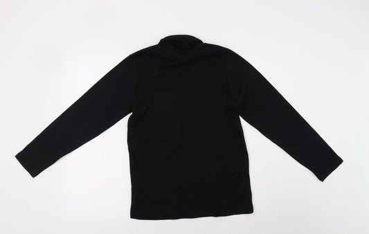 Isle Womens Black Basic T-Shirt Size 10