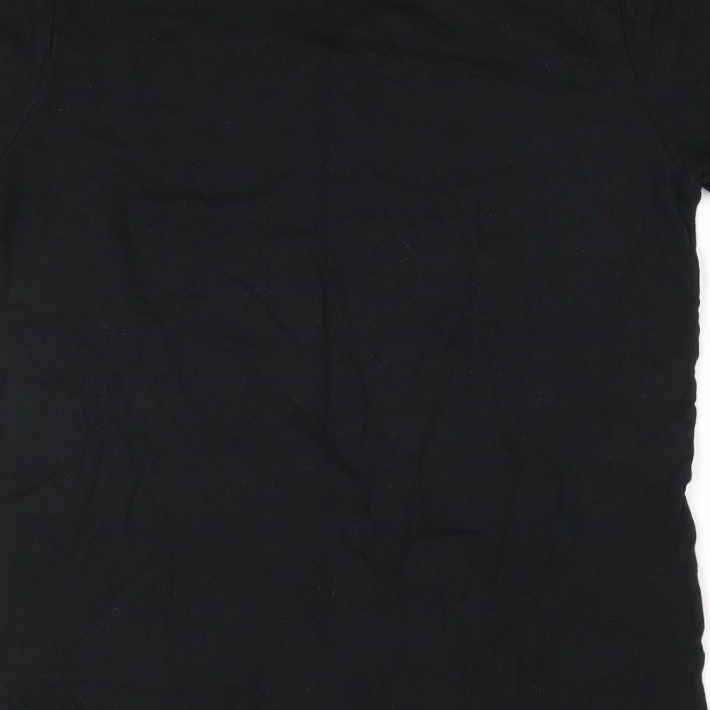Mens UK Size M Canvas Black T-Shirt