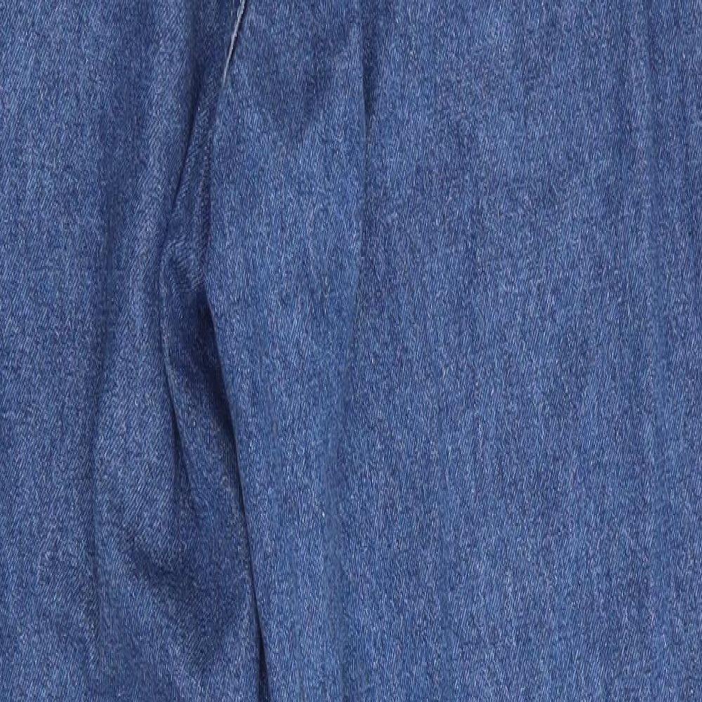 Womens UK Size S SheIn Regular Fit Straight Blue Jeans