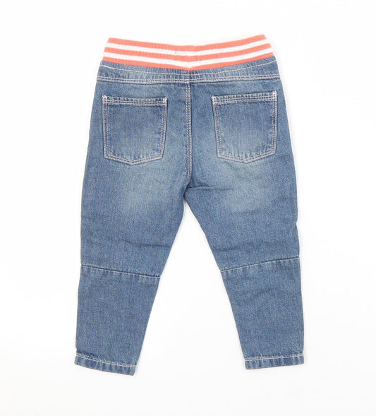 Preworn Baby Blue Sweatpants Jeans Size 12-18 Months