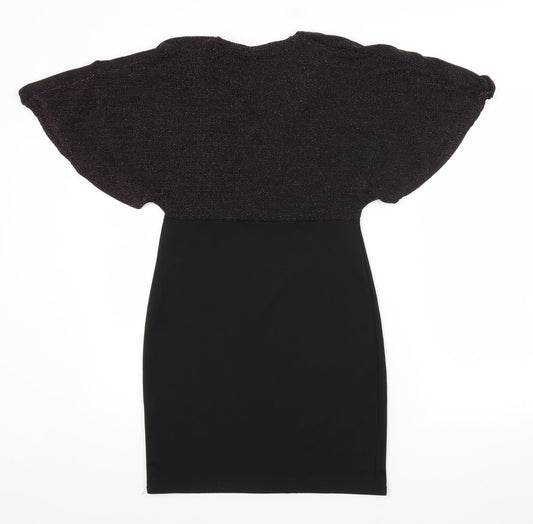 Select Womens Black Pencil Dress Size 8