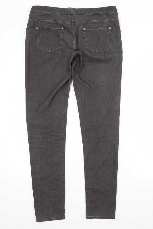 DENIM CO. Womens Grey Jegging Jeans Size 10 L29 in