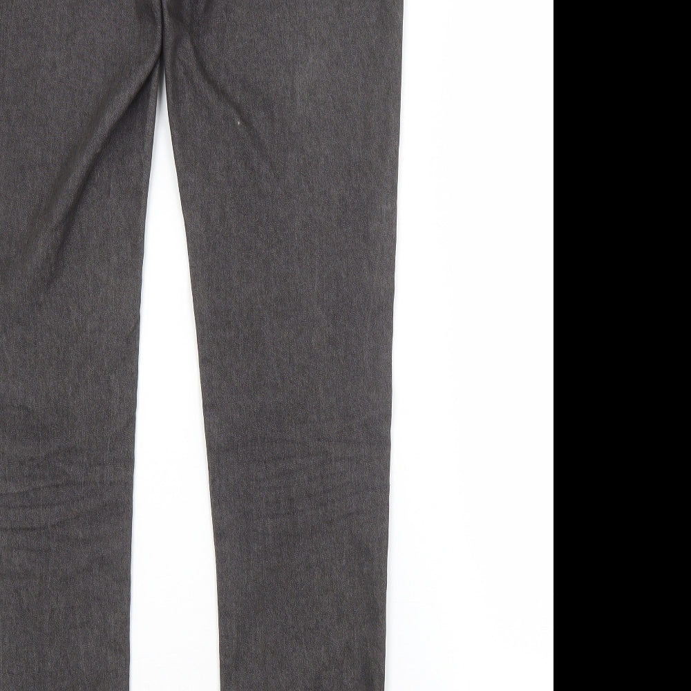 Brand and care label for DENIM CO. women’s grey jegging jeans, size UK 10, 29-inch leg