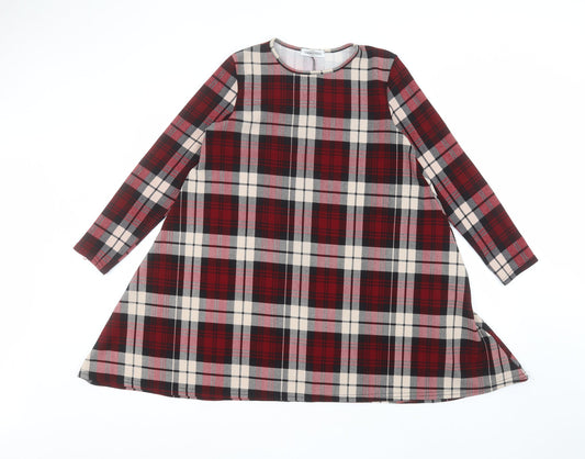 Additional front view of In the Style women’s red a-line, size UK 10