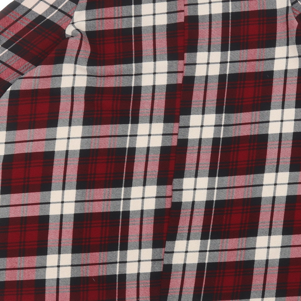 Brand and care label for In the Style women’s red a-line, size UK 10