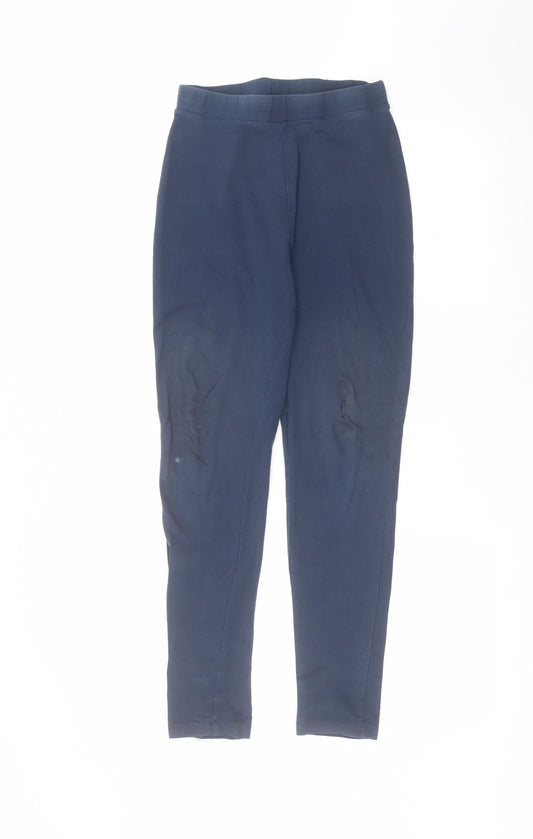 Womens UK Size M M&Co Regular Fit Sweatpants Blue Trousers